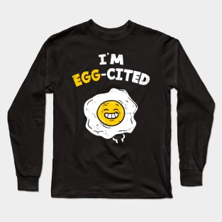 Egg-cited T-Shirt Easter egg hunt Bunny Sunday Jesus Gift Long Sleeve T-Shirt